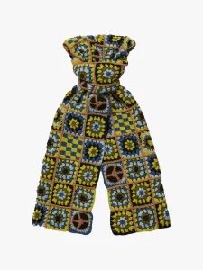 Story MFG Piece Crochet-Knit Cotton Scarf
