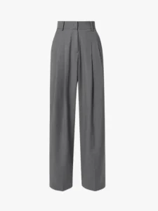 Frankie Shop Gelso Pleated Tencel-Blend Straight-Leg Pants