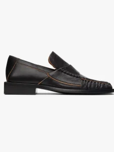 Acne Studios Black Square Toe Bladie Loafers